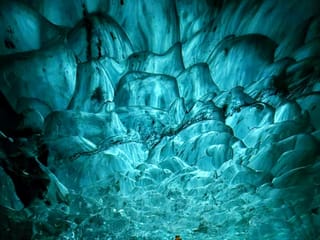 Sapphire ice cave at its best