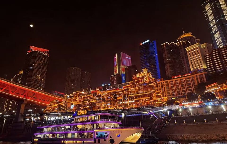 Chongqing Yangtze River Night Cruise and City Lights Tour