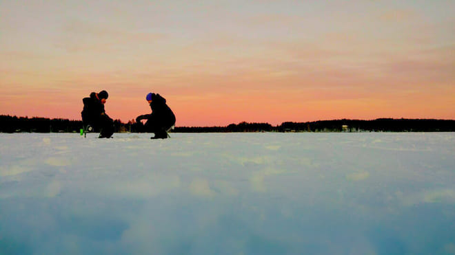 Arctic Ice Fishing by Snowshoe 7