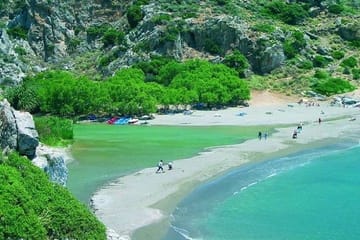 Preveli Palm Beach From Rethimno