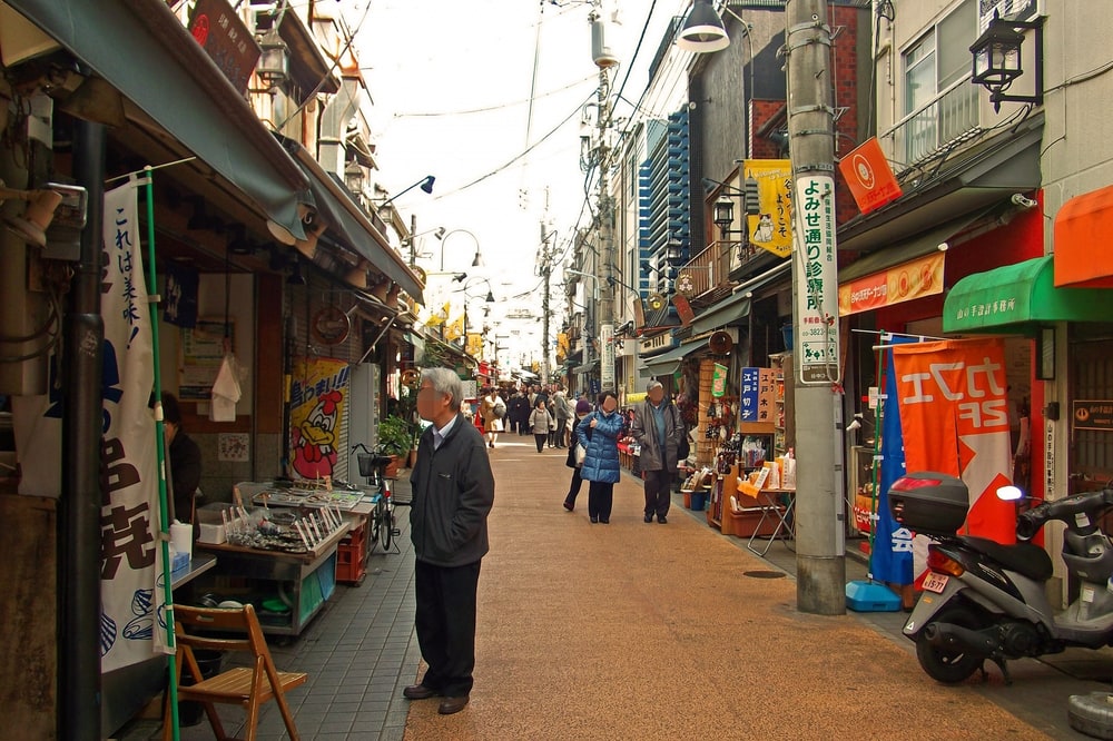 Everyday street life on the private Yanaka walk