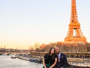 Private Engagement Photo Shoot in Iconic Paris Locations