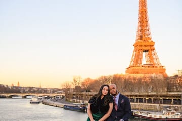 Private Engagement Photo Shoot in Iconic Paris Locations