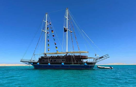 Sharm El-Sheikh The  Pirates Classic Sailing Boat to Ras Mohamed and White Island