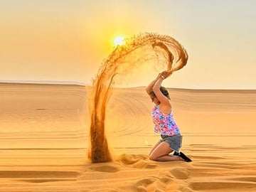 Red Dune Safari with 4×4 Pick up and Camel Ride plus BBQ