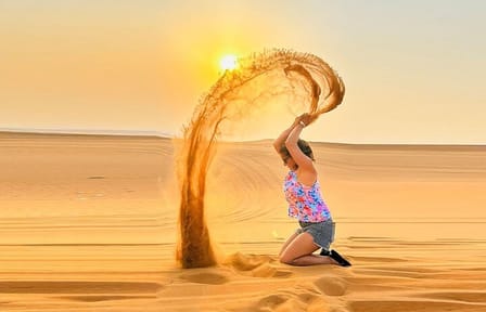 Red Dune Safari with 4×4 Pick up and Camel Ride plus BBQ