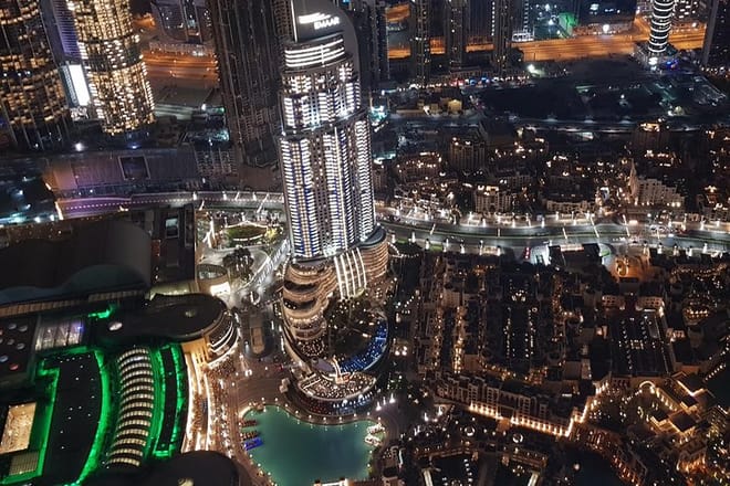 view from burj khalifa
