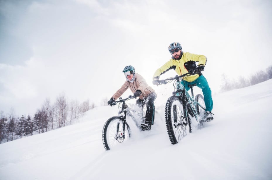 Snow mounain bike tour
