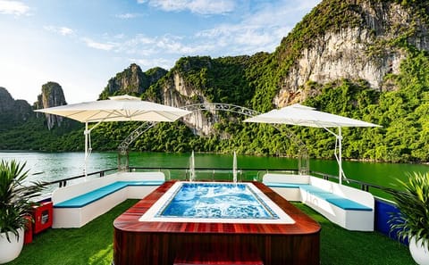Sonata Cruise: Halong Bay Day Trip with Buffet and Jacuzzi Pool