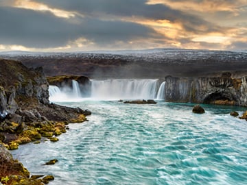 One of Iceland's most iconic waterfalls, steeped in history and myth