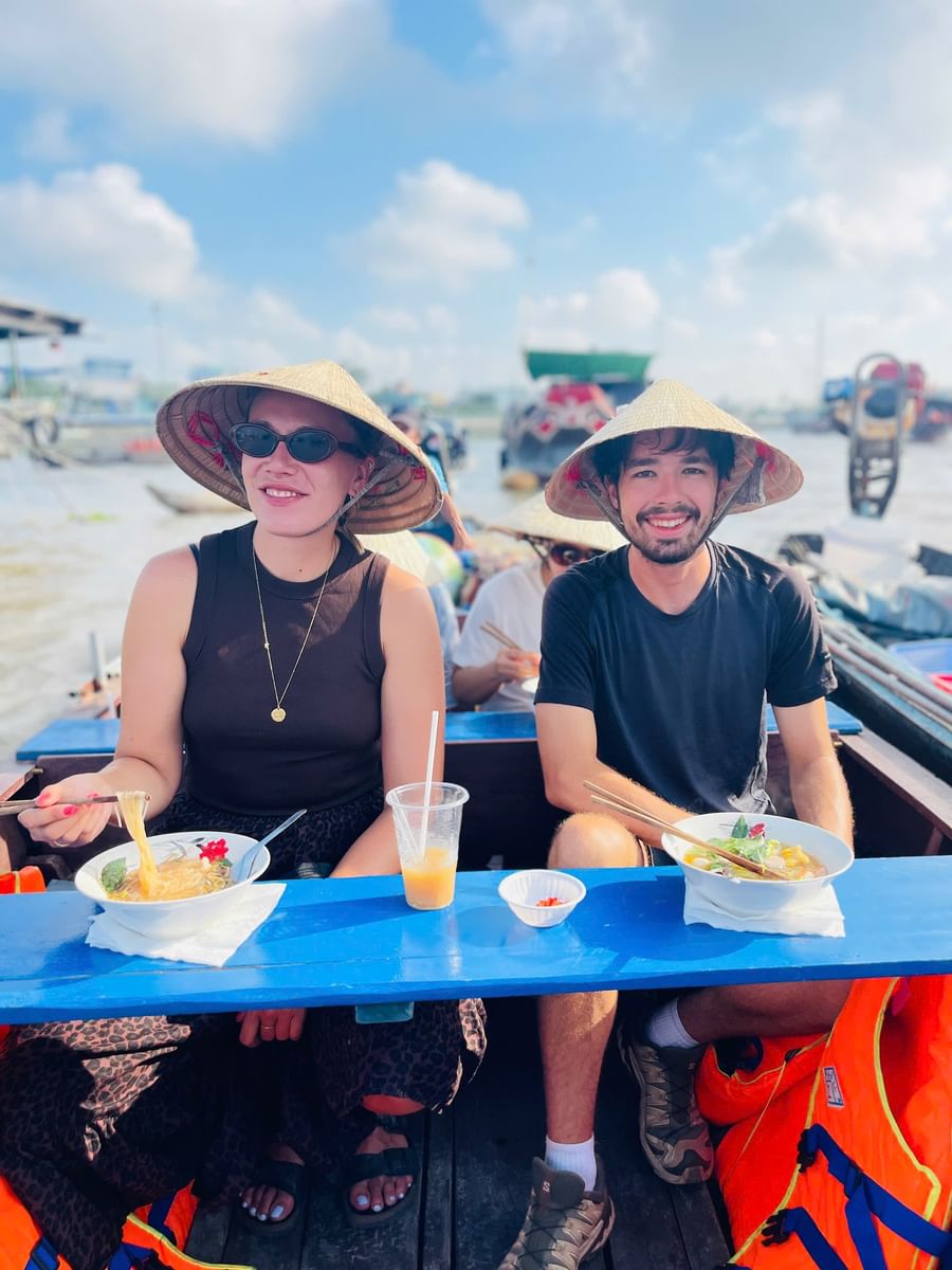 Mekong Romantic Experiences: Nature Reserve Exploration & Floating Market Adventure