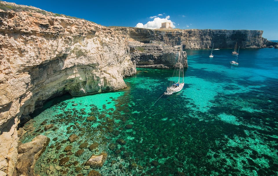 Coastal Ferry Cruise from Sliema to Comino's Blue Lagoon