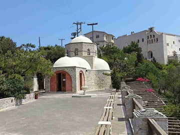 Santorini prophet elias monastery