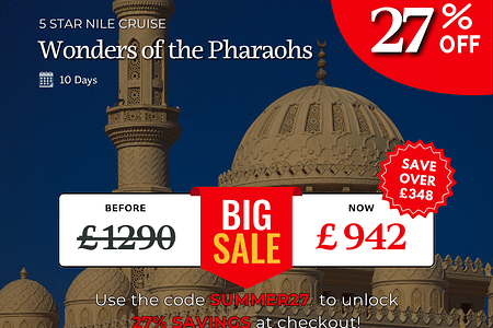 Wonders of Ancient Egypt: Nile Cruise, Pyramids & Red Sea Escape