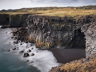 Basalt coastline by Arnarstapi village