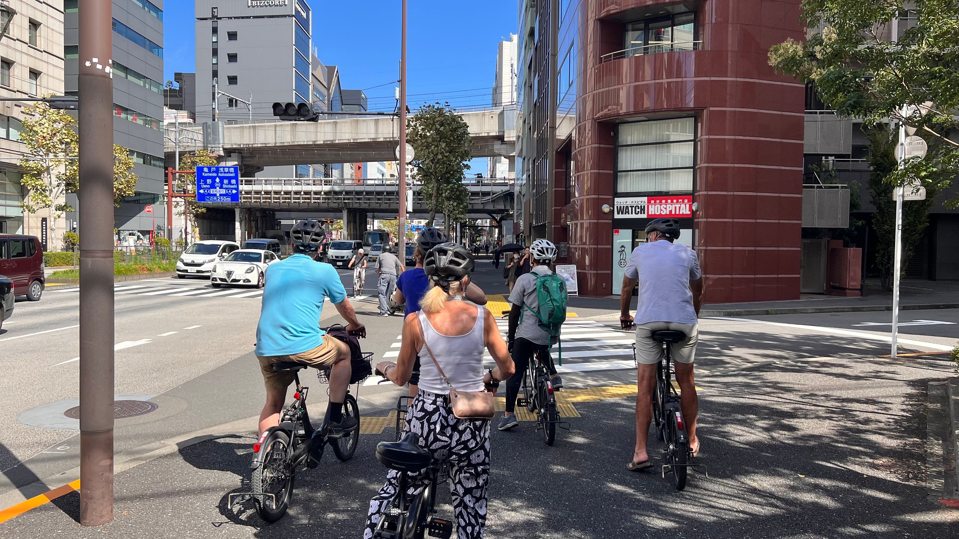 Tokyo Cycling Tour by Electric-Powered Bike