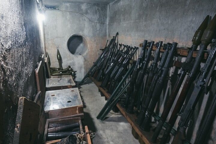 The secret hidden weapon bunker of VietCong in Saigon