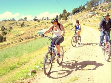 Mountain Biking Tour Around Lake Titicaca in Puno, Peru