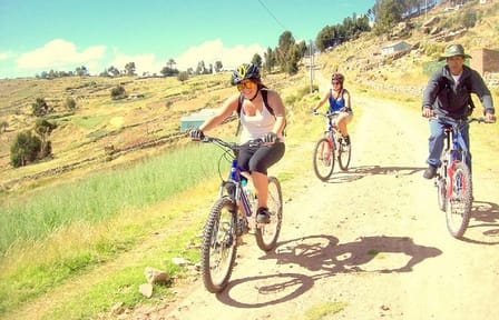 Mountain Biking Tour Around Lake Titicaca in Puno, Peru