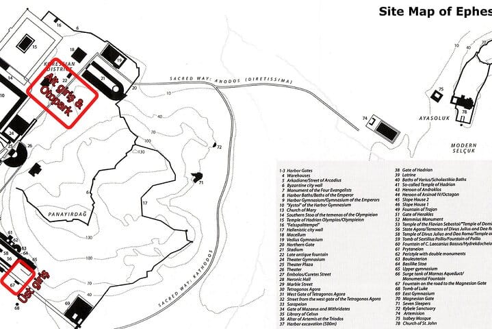 Map of Ephesus