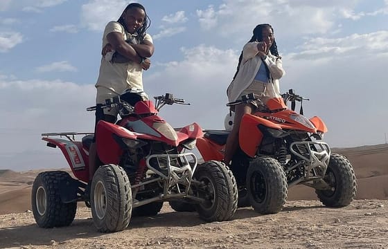 From Marrakech : Quad Bike & Pool with Lunch in Agafay Desert