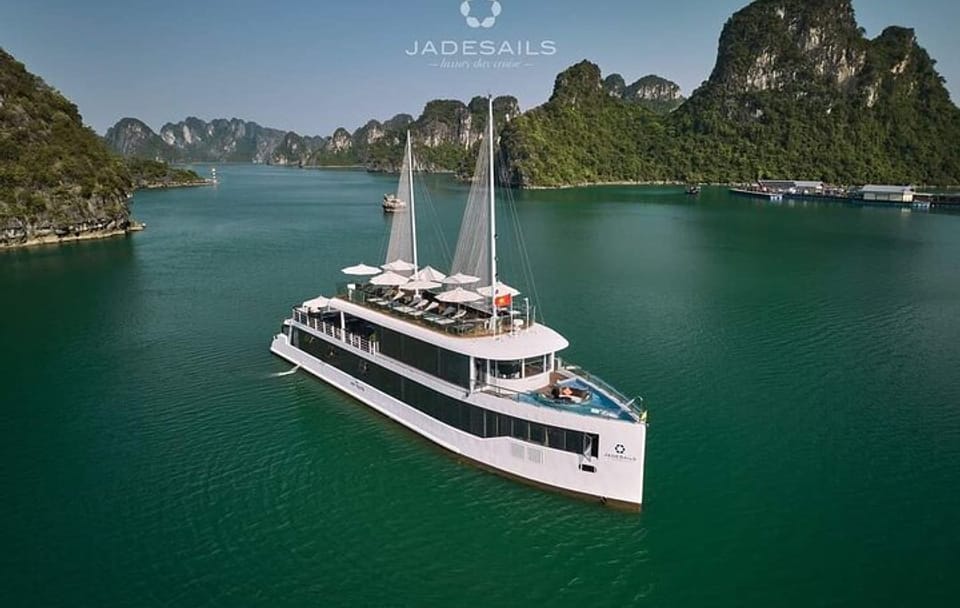 JADE SAILS Best Luxury Day Cruise Visit Ha Long Bay & Lan Ha Bay