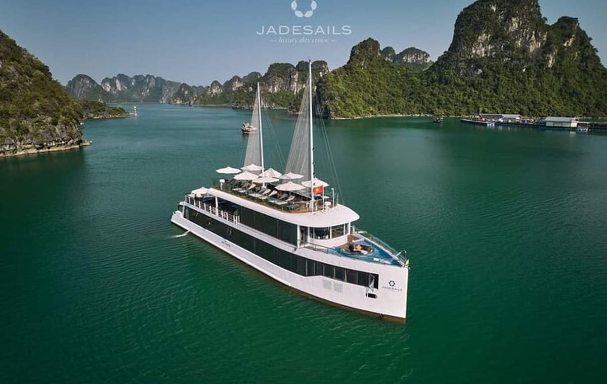 JADE SAILS Best Luxury Day Cruise Visit Ha Long Bay & Lan Ha Bay