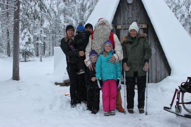 Santa visit in his secret place 5