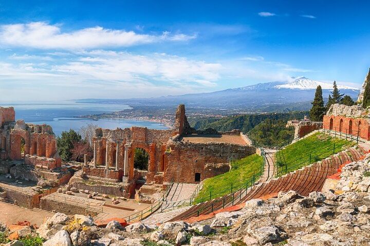 ETNA & TAORMINA - departure from Cefalu area