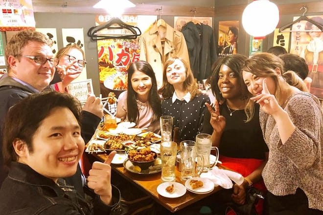 Walking Food Tour in Yurakucho Shimbashi and Ginza