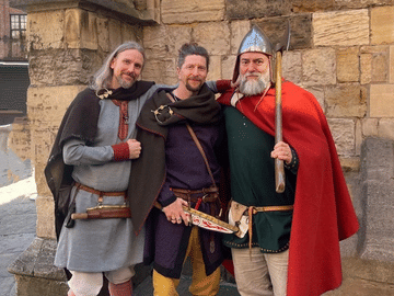Yngvar, Njal & Hrothgar at St. Mary's Church, Coppergate, York