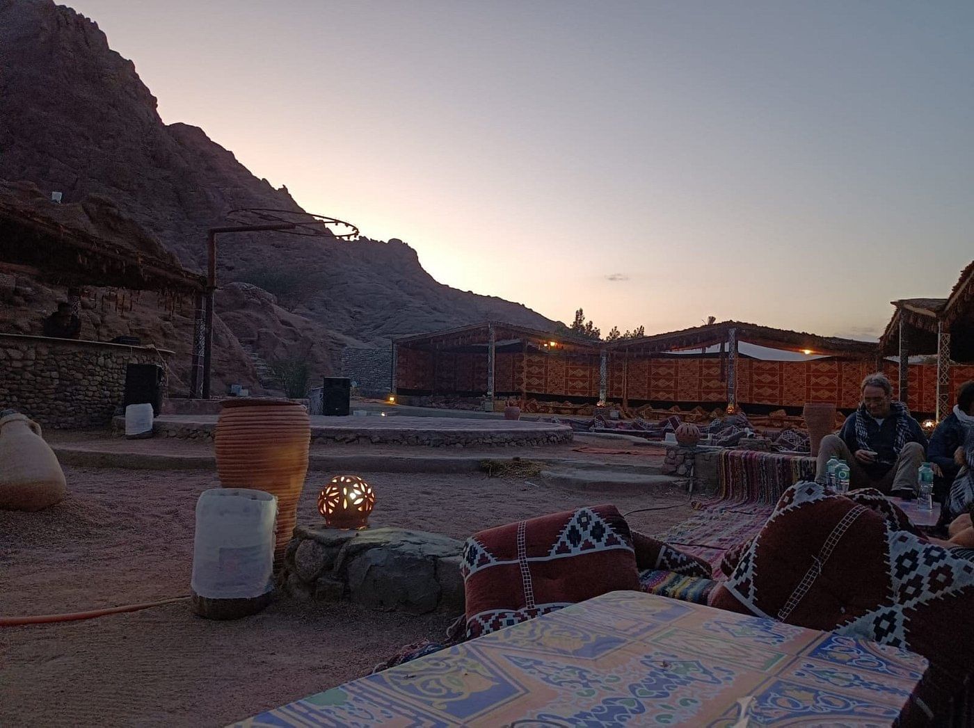 Sunset view of a Bedouin valley.