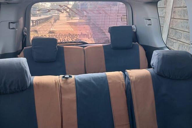 Interior classic canvas tour van