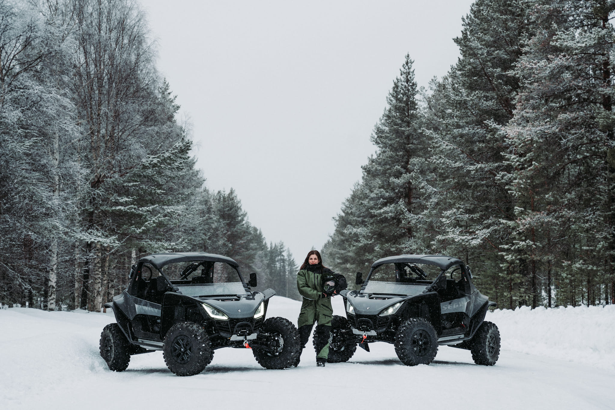 ATV UTV safari tour Finnish lapland magical winter tour