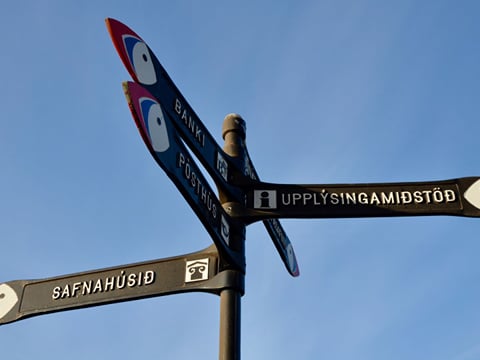 Puffins sign
