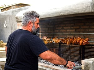Private Dining At The Home Of A Mykonian Family