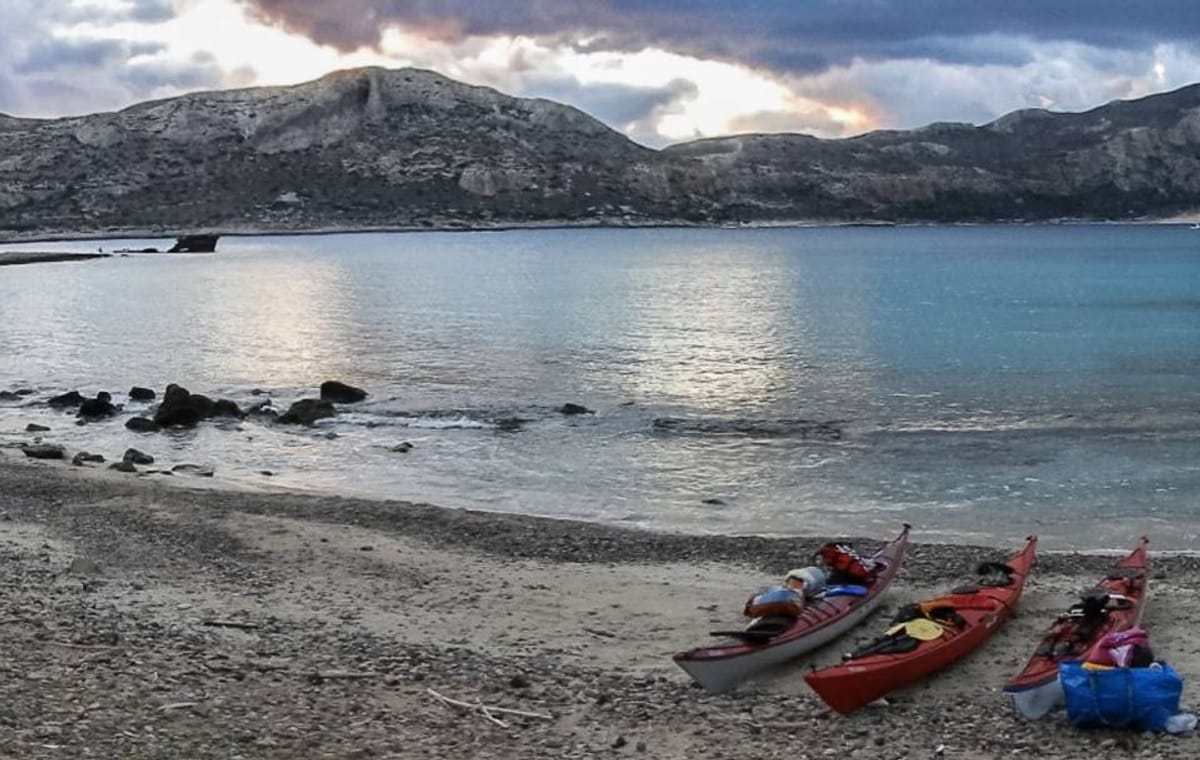 10-days Sea Kayak Expedition with Camping in West Crete, Greece