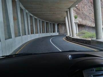 Chapman's Peak drive - picture taken from vehicle.
