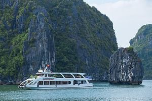 Alova Premium Cruise-Deluxe Day Tour in Ha Long (Titop Island,Cave,Expressway)