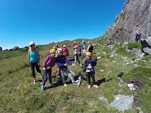 Rock climbing & abseiling in Connemara. Galway. Guided. 