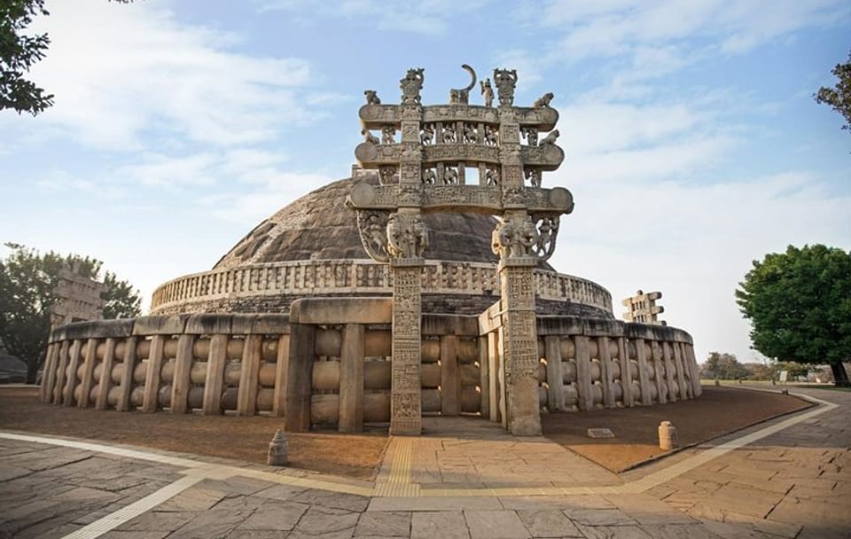 Sanchi Stupas and Udaygiri Caves Tour from Bhopal