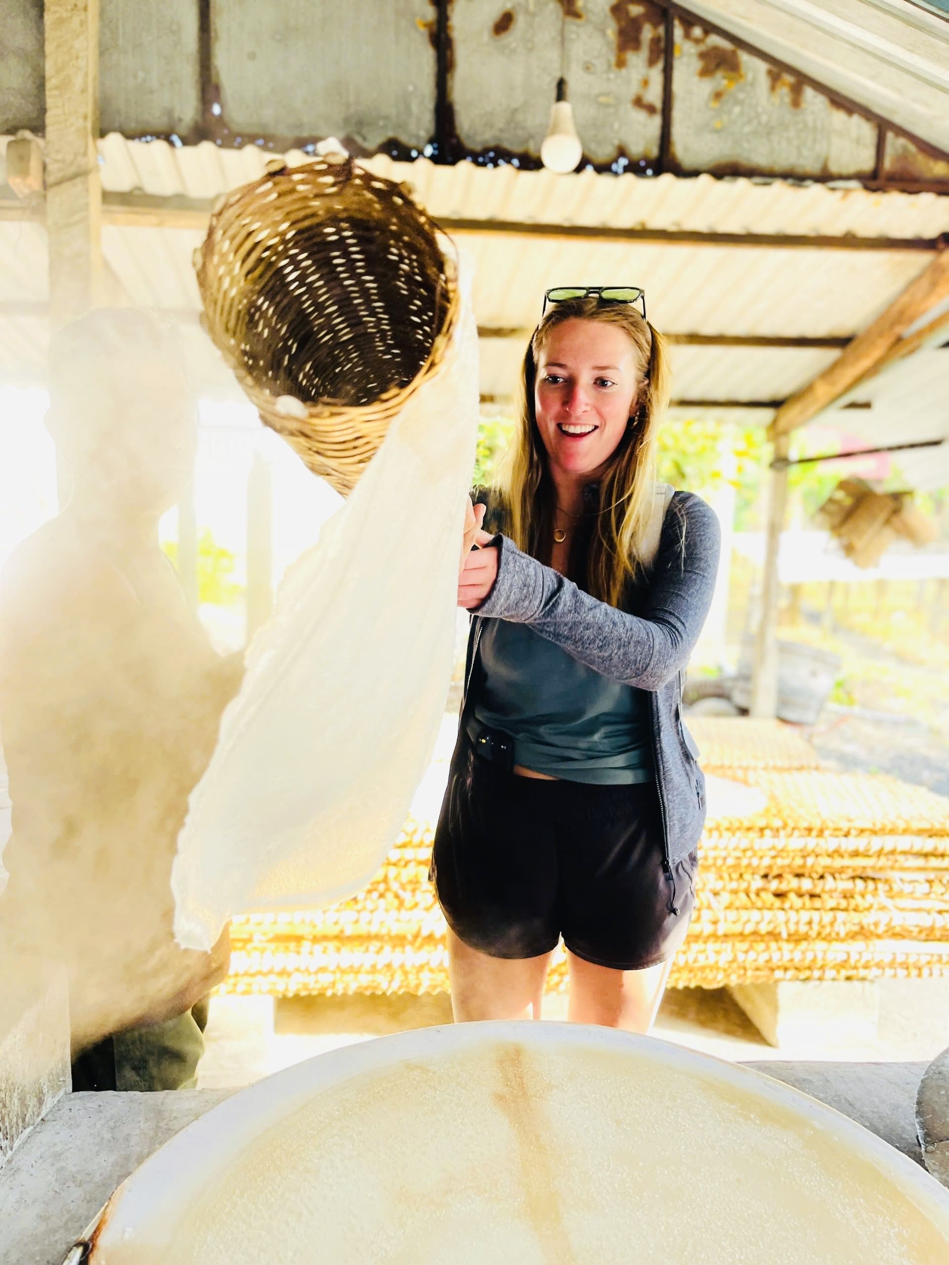 Chin Cua noodle factory, Can Tho, Mekong Delta
