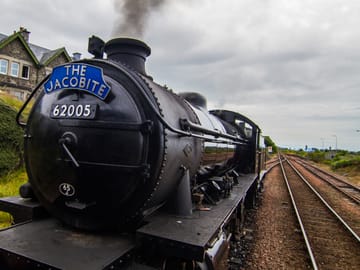 A View of the Highlands from the Jacobite Steam Train with an Edinburgh departure