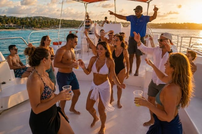 Puerto Plata Sunset Catamaran Cruise Snorkeling and Open Bar photo 4