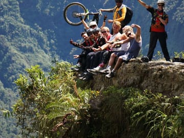 Bike Tour Down the Death Road in La Paz, Bolivia