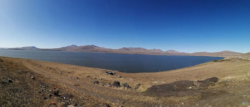 Paravani, the largest lake in Georgia
