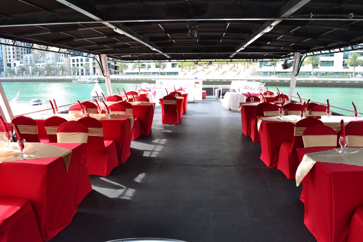 5 Star Marina Glass-boat Dinner Cruise with Daytur