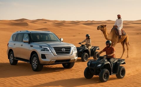 Dubai Desert Adventure: Quad Biking, Camel Ride & Sandboarding
