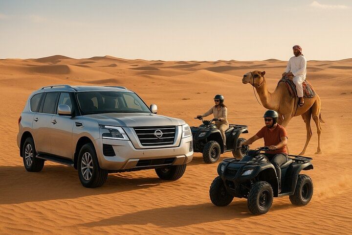 Dubai Desert Safari: Quad Biking, Camel Riding & Overnight Adventure
