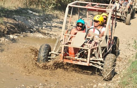 Alanya 4 in 1 Combo Tour Buggy ,Rafting, Zipline, Jeep Safari